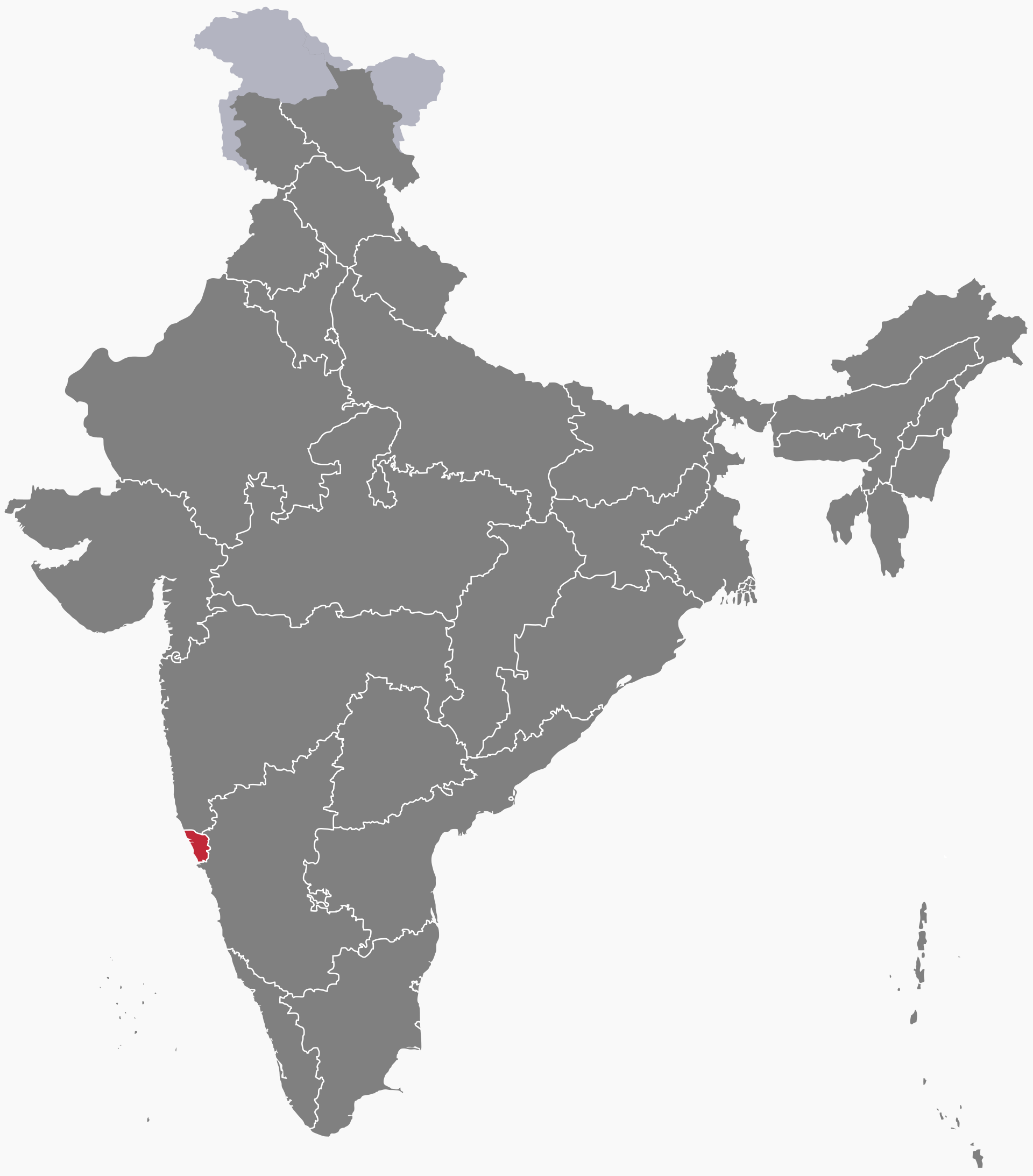 Goa Political Map