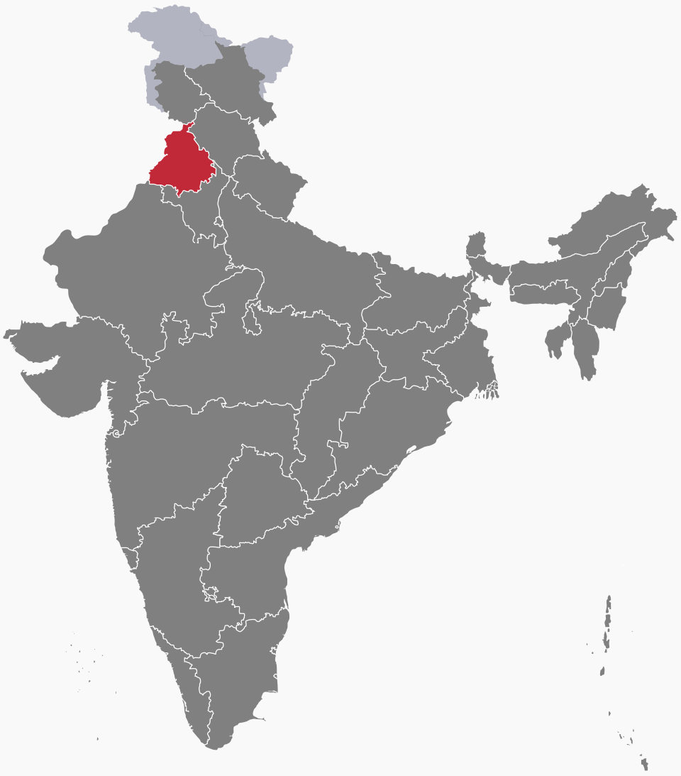 Punjab Political Map