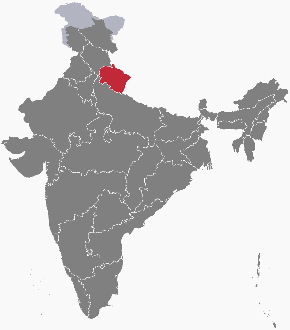 Uttarakhand Political Map